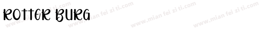 rotter burg字体转换